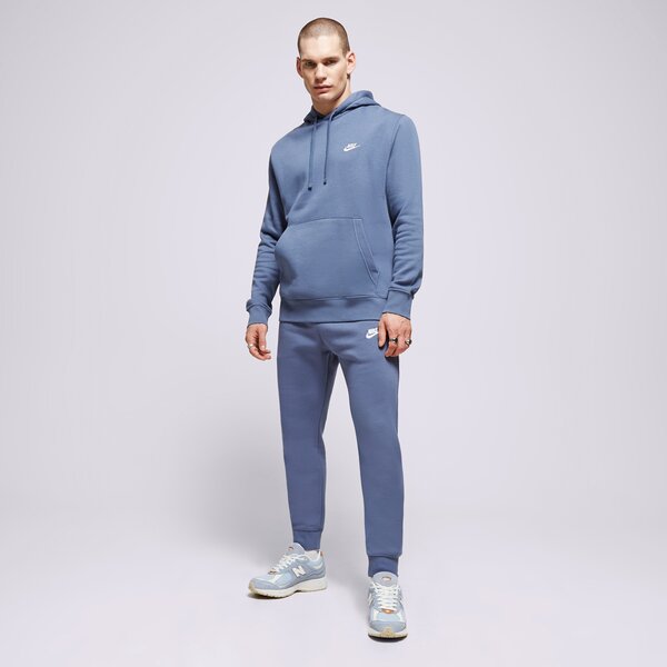 Vīriešu džemperis NIKE  DŽEMPERIS AR KAPUCI  SPORTSWEAR CLUB FLEECE bv2654-491 krāsa zila