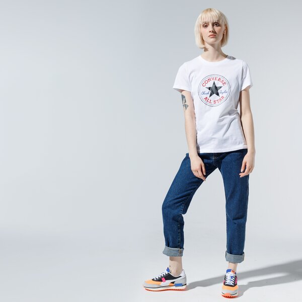 Krekli sievietēm CONVERSE T-SHIRT CHUCK PATCH NOVA TEE 10017759-a04 krāsa balta