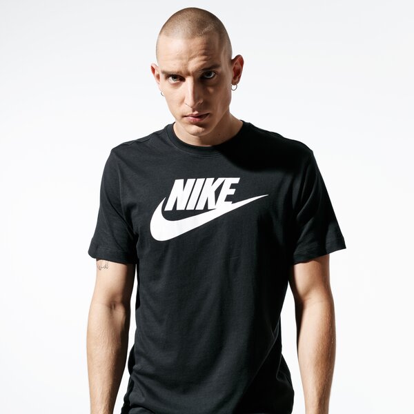 Vīriešu t krekli NIKE T-SHIRT SS M NSW TEE ICON FUTURA ar5004-010 krāsa melna