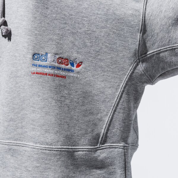 Sieviešu džemperis ADIDAS  DŽEMPERIS AR KAPUCI  HOODIE gn2855 krāsa pelēka