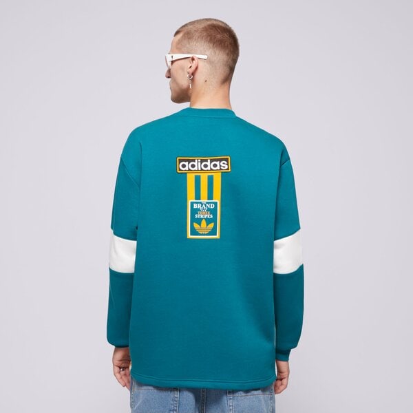 Vīriešu džemperis ADIDAS DŽEMPERIS ADIBREAK CREW iw5813 krāsa zaļa