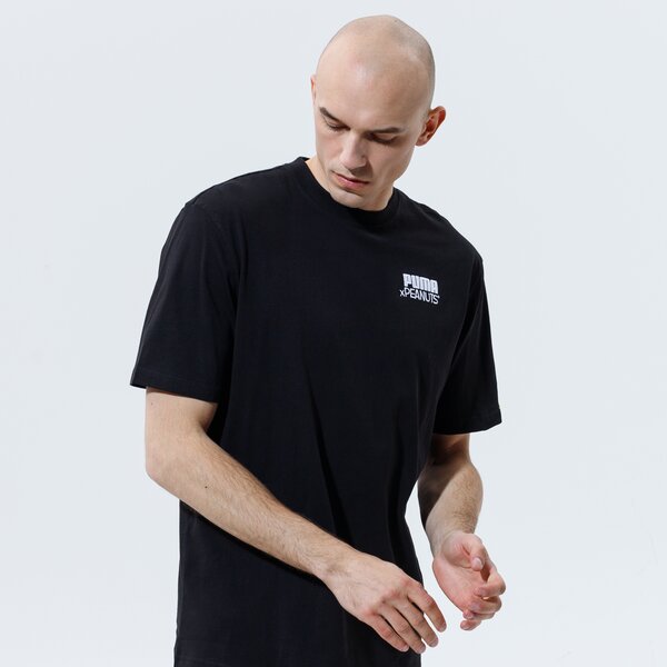 Vīriešu t krekli PUMA T-SHIRT PUMA X PEANUTS TEE 53061601 krāsa melna