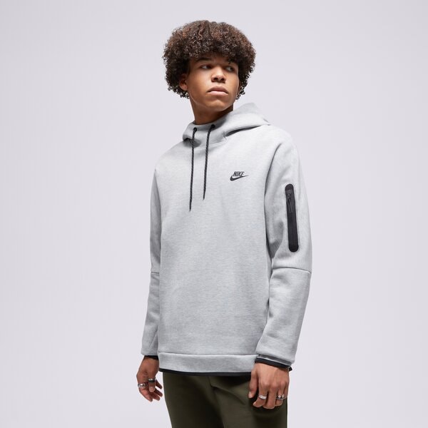 Vīriešu džemperis NIKE  DŽEMPERIS AR KAPUCI  NSW TECH FLC PO HOODIE dd5174-063 krāsa pelēka