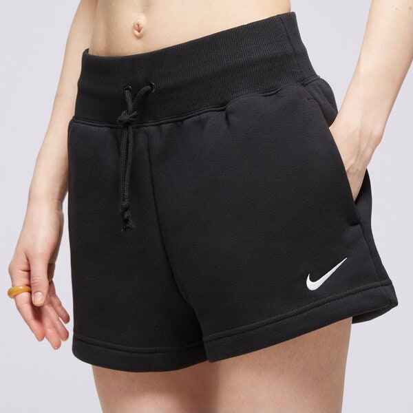 Sieviešu šorti NIKE ŠORTI W NSW PHNX FLC HR SHORT fd1409-010 krāsa melna