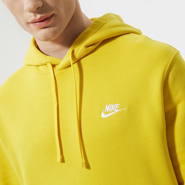 Vīriešu džemperis NIKE  DŽEMPERIS AR KAPUCI  SPORTSWEAR CLUB FLEECE bv2654-709 krāsa dzeltena