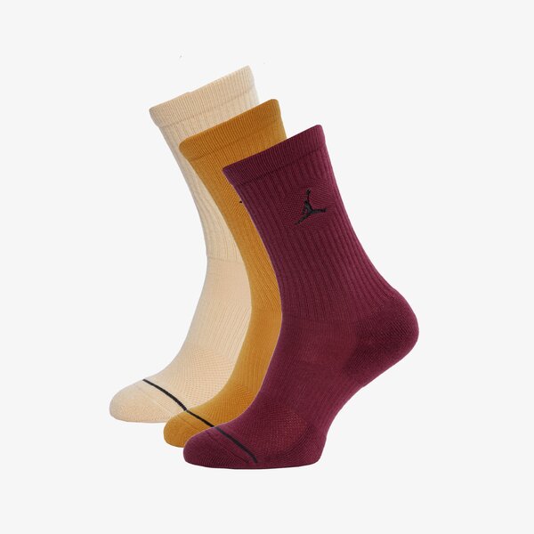 Sieviešu zeķes JORDAN- ZEĶES U J EVERYDAY CUSH POLY 3PR - 14 3PR - 144 dx9632-903 krāsa sarkana