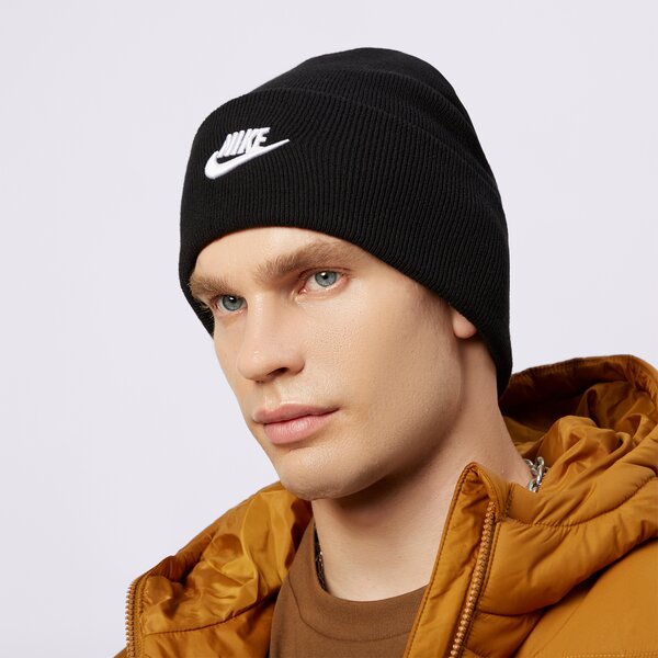 Sieviešu ziemas cepure NIKE CEPURE U NK PEAK BEANIE TC FUT fb6528-010 krāsa melna