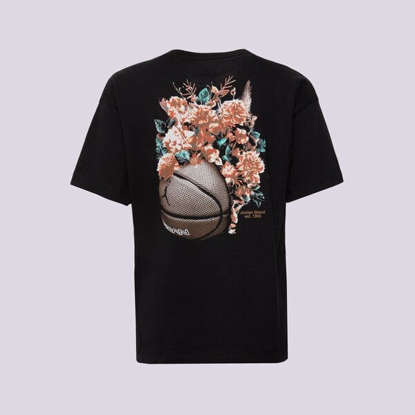 T krekli bērniem JORDAN T-SHIRT JDG FLORAL JUMPMAN SS TEE GIRL 45d450-023 krāsa melna