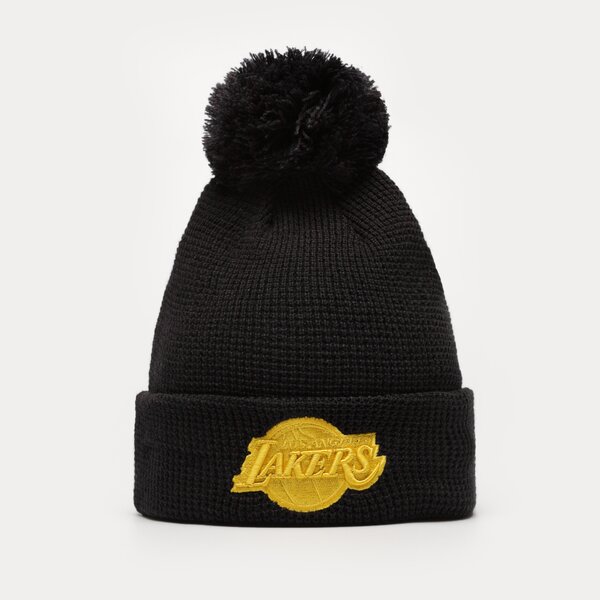 Vīriešu ziemas cepure NEW ERA CEPURE POP BOBBLE BEANIE LAKERS LOS ANGELES LAKERS N 60284990 krāsa tumši zila