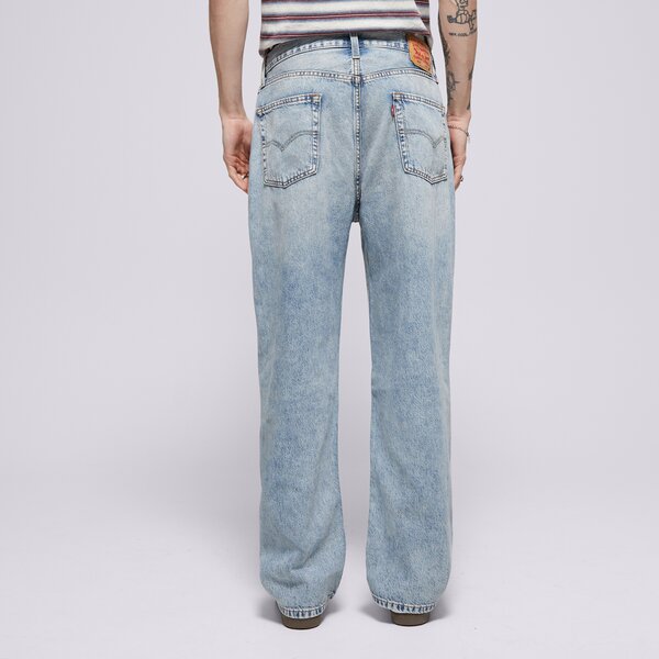Vīriešu bikses LEVI'S BIKSES 565 LOOSE STRAIGHT MED INDIGO - WORN IN a7221-0028 krāsa zila