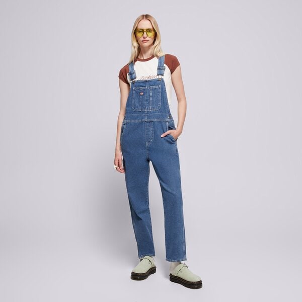 Sieviešu bikses DICKIES BIKSES DICKIES CLASSIC DENIM BIB W dk0a4xycclb1 krāsa zila