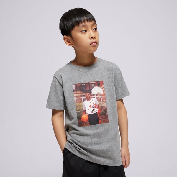 T krekli bērniem JORDAN T-SHIRT JDB MJ BRAND PHOTO SS CREW BOY 95d626-geh krāsa pelēka