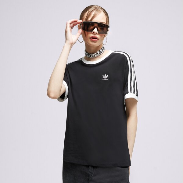 Krekli sievietēm ADIDAS T-SHIRT 3 STRIPES TEE ik4049 krāsa melna