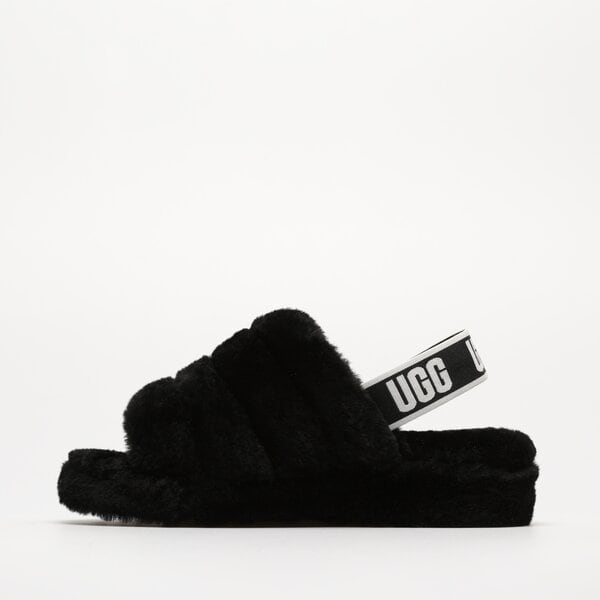 Sieviešu UGG FLUFF YEAH 1095119-black krāsa melna