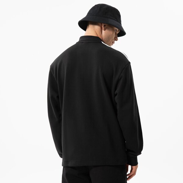Vīriešu džemperis ADIDAS DŽEMPERIS 3-STRI-POLO LS hk7425 krāsa melna