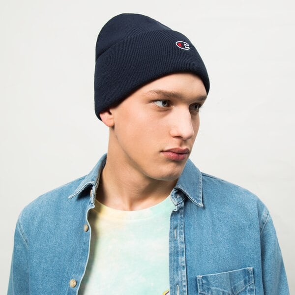 Sieviešu ziemas cepure CHAMPION CEPURE BEANIE CAP 805679bs538 krāsa tumši zila