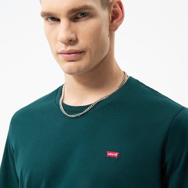 Vīriešu t krekli LEVI'S T-SHIRT SS ORIGINAL HM TEE 56605-0140 krāsa zaļa