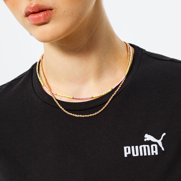 Krekli sievietēm PUMA T-SHIRT ESS+ EMBROIDERY 848331 01 krāsa melna