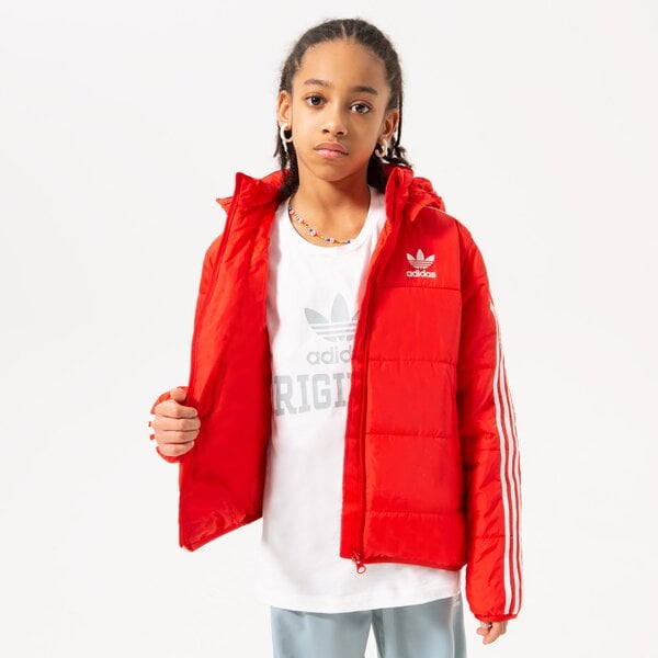 Virsjakas bērniem ADIDAS JAKA PADDED JACKET GIRL hk0387 krāsa sarkana