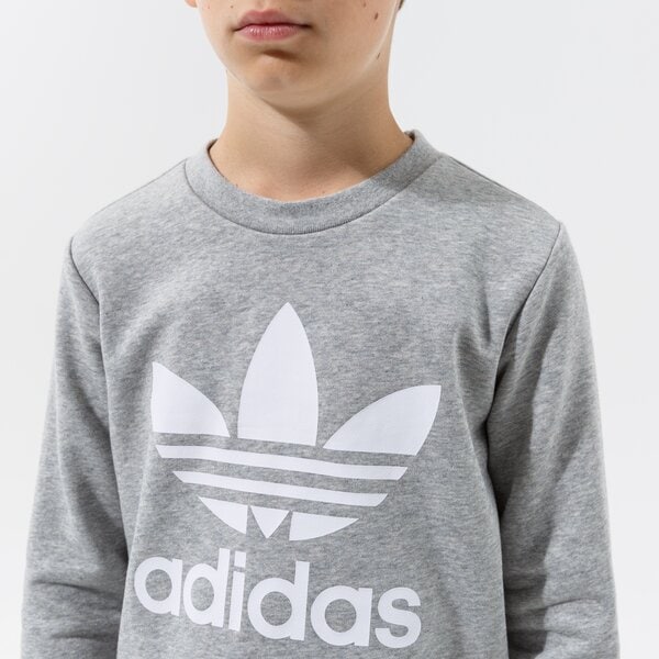 Džemperi bērniem ADIDAS DŽEMPERIS TREFOIL CREW BOY gd2709 krāsa pelēka