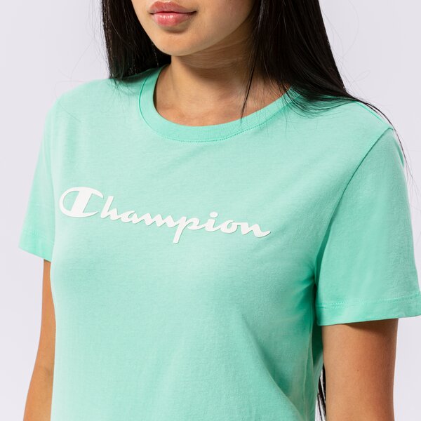 Krekli sievietēm CHAMPION T-SHIRT CREWNECK T-SHIRT 114911gs101 krāsa zaļa