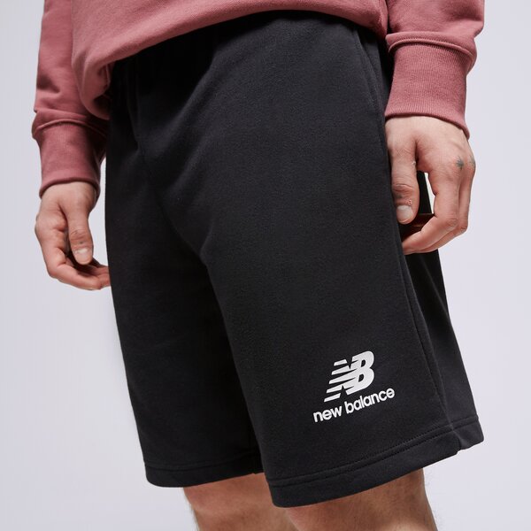 Vīriešu šorti NEW BALANCE ŠORTI NB ESSENTIALS STACKED SHORT ms31540bk krāsa melna