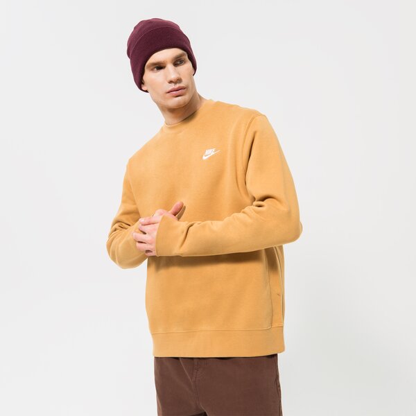 Vīriešu džemperis NIKE DŽEMPERIS SPORTSWEAR CLUB FLEECE bv2662-722 krāsa sinepju dzeltenā
