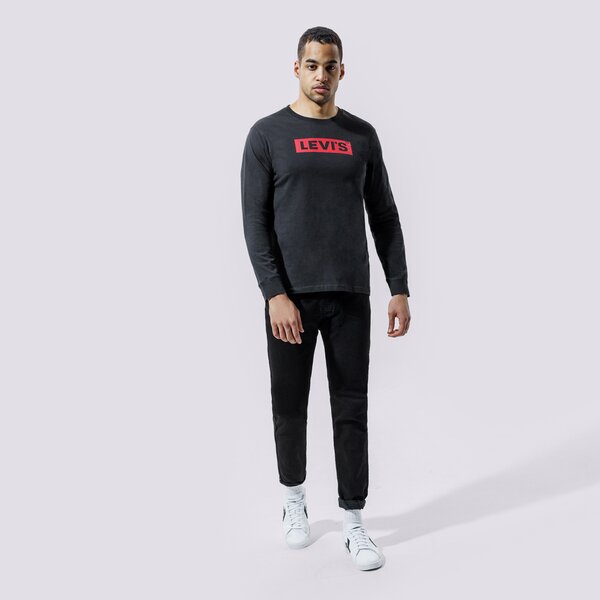 Vīriešu t krekli LEVI'S T-SHIRT RELAXED LS GRAPHIC TEE 16139-0042 krāsa melna