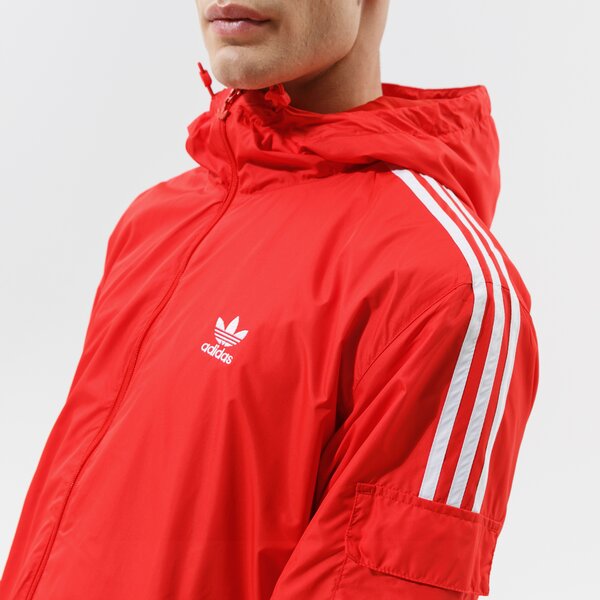Vīriešu jaka ADIDAS JAKA 3-STRIPES WB h06685 krāsa sarkana