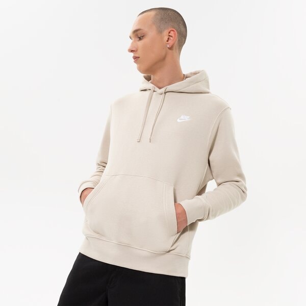 Vīriešu džemperis NIKE  DŽEMPERIS AR KAPUCI  SPORTSWEAR CLUB FLEECE bv2654-206 krāsa bēša