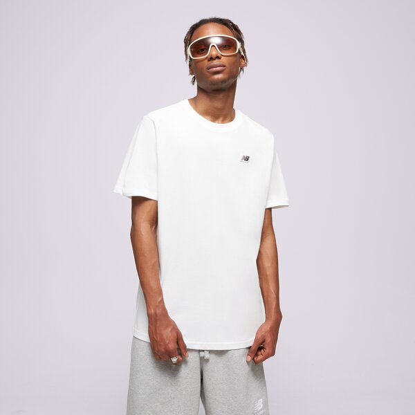 Vīriešu t krekli NEW BALANCE T-SHIRT SMALL PACK TEE mt23600wt krāsa balta