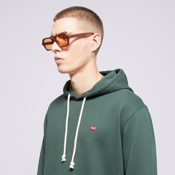 Vīriešu džemperis LEVI'S  DŽEMPERIS AR KAPUCI  THE ORIGINAL HM HOODIE GREENS 34581-0043 krāsa zaļa