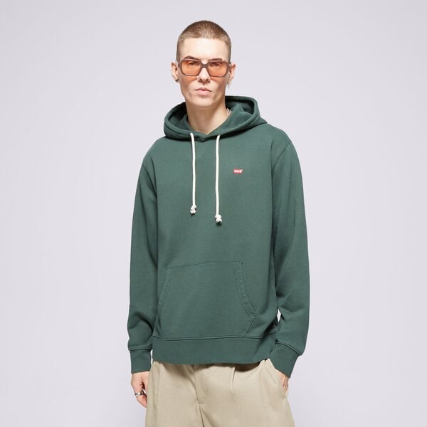 Vīriešu džemperis LEVI'S  DŽEMPERIS AR KAPUCI  THE ORIGINAL HM HOODIE GREENS 34581-0043 krāsa zaļa