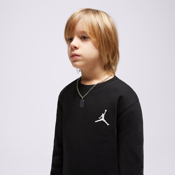 Džemperi bērniem JORDAN DŽEMPERIS JUMPMAN ESSENTIALS CREW UU 95c577-023 krāsa melna