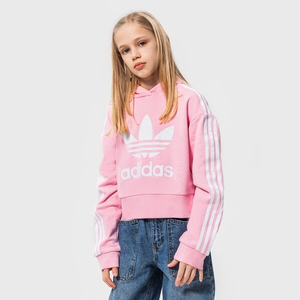 Džemperi bērniem ADIDAS  DŽEMPERIS AR KAPUCI  CROPPED HOODIE GIRL hd2008 krāsa rozā