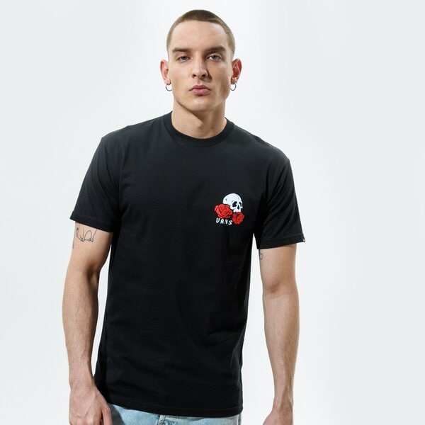 Vīriešu t krekli VANS T-SHIRT MN ROSE BED SS BLACK vn0a54cvblk1 krāsa melna