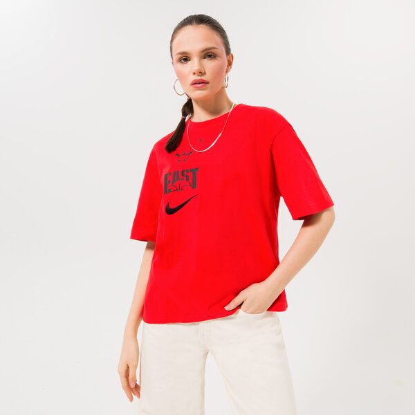 Krekli sievietēm NIKE T-SHIRT CHI W NK ES VS BOXY TEE NBA dz0196-657 krāsa sarkana