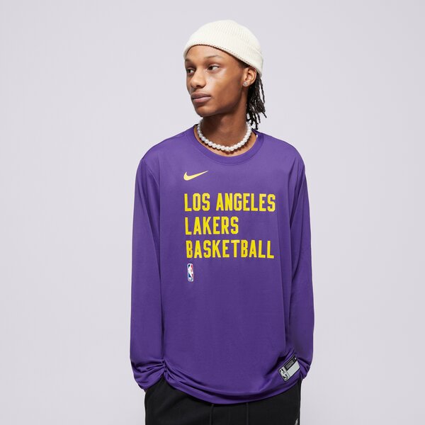 Vīriešu t krekli NIKE T-SHIRT LAL M NK DF ES PRT LS TEE NBA fd9953-504 krāsa violeta