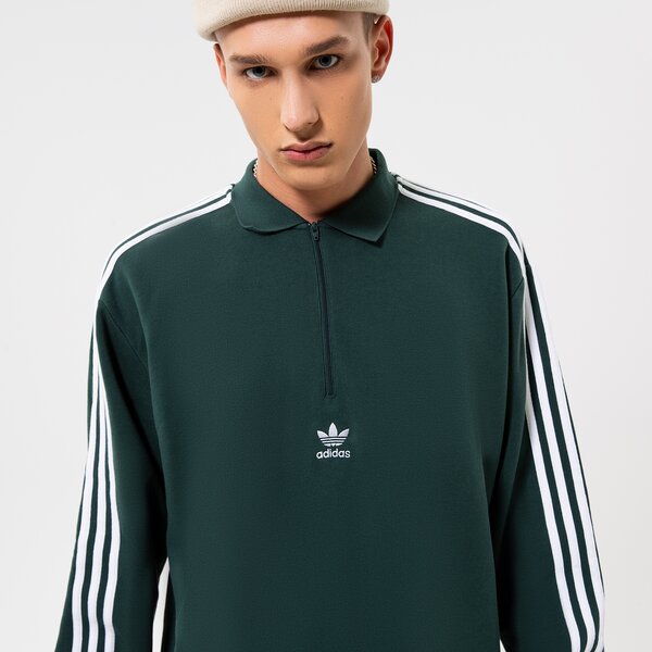 Vīriešu džemperis ADIDAS DŽEMPERIS 3-STRI-POLO LS hk7426 krāsa pelēka