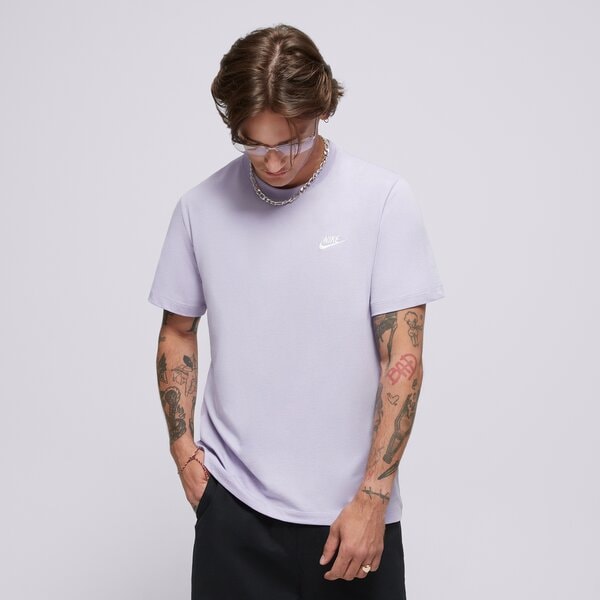 Vīriešu t krekli NIKE T-SHIRT M NSW CLUB TEE ar4997-515 krāsa violeta