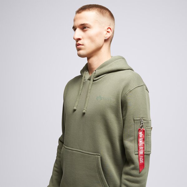 Vīriešu džemperis ALPHA INDUSTRIES  DŽEMPERIS AR KAPUCI  AIR FORCE 138337142 krāsa haki