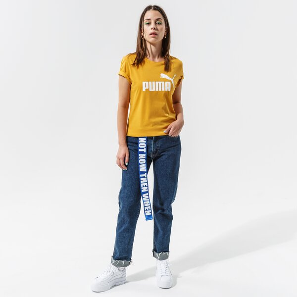 Krekli sievietēm PUMA T-SHIRT ESS LOGO TEE (S) - MINERAL YELLOW 58677537 krāsa dzeltena