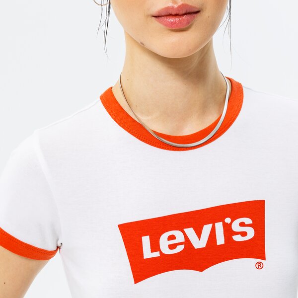 Krekli sievietēm LEVI'S T-KREKLS GRAPHIC RINGER MINI TEE a3523-0004 krāsa balta