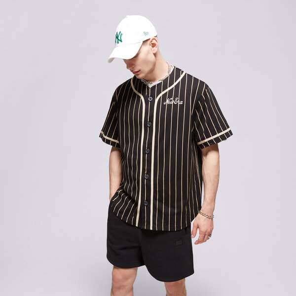 Vīriešu t krekli NEW ERA T-SHIRT NE PINSTRIPE JERSEY NONE 60435420 krāsa melna