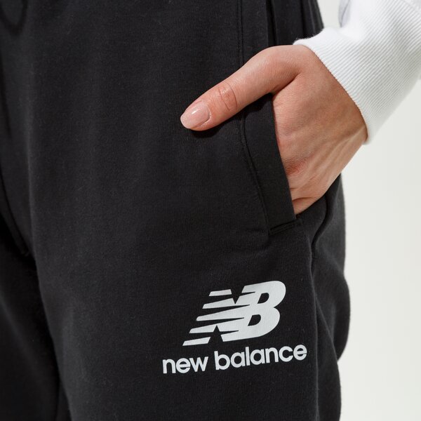 Sieviešu bikses NEW BALANCE BIKSES NB ESSENTIALS FRENCH TERRY SWEATPANT wp03530bk krāsa melna