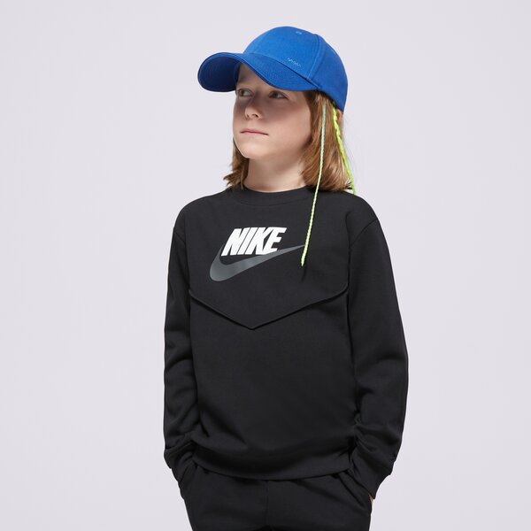 T krekli bērniem NIKE SPORTA KOSTIMS K NSW TRACKSUIT POLY CREW HBR BOY fd3090-010 krāsa melna