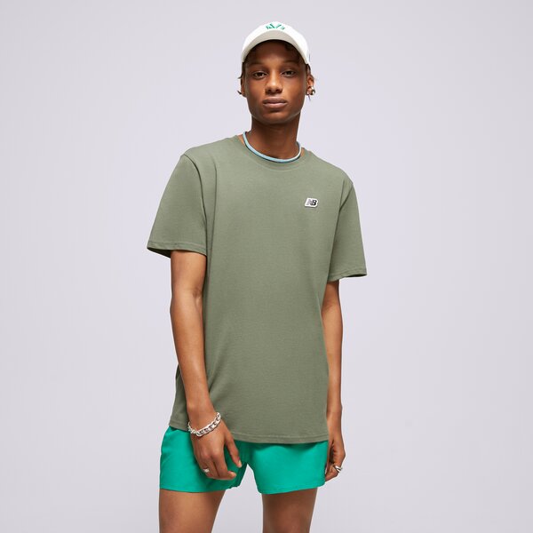 Vīriešu t krekli NEW BALANCE T-SHIRT SMALL LOGO TEE mt23600don krāsa zaļa