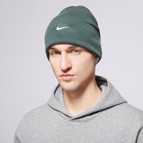 Sieviešu ziemas cepure NIKE CEPURE U NK PEAK BEANIE TC SWSH F24 L hf0187-338 krāsa zaļa