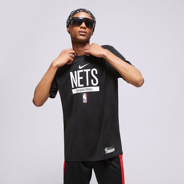 Vīriešu t krekli NIKE T SHIRT BROOKLYN NETS dr6451-010 krāsa melna