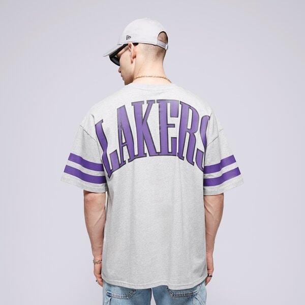 Vīriešu t krekli NEW ERA T-SHIRT NBA ARCH GRPHC OS LAKERS LOS ANGELES LAKERS 60435435 krāsa pelēka